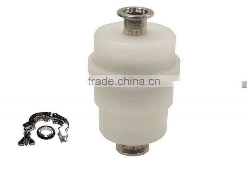 Double Layer Vacuum Pump Exhaust Filter with KF-D25 Adaptor & Quick Clamp - EQ-CG-4L-N
