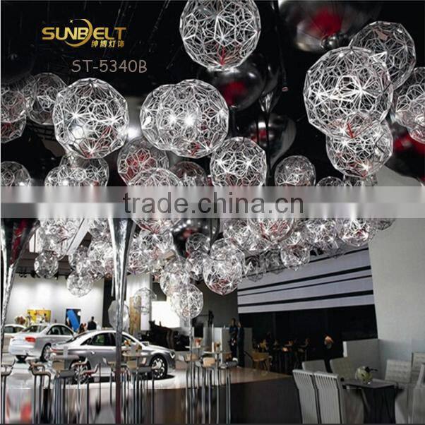 ST-5340B Sunbelt D600mm stainless steel globe lamp,glass ball pendant lamp,chrome ball pendant lamp,round ball pendant lamp.