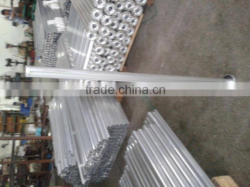 Shenzhen launch aluminum glass balustrade with plastic insert to hold 1/2" glass