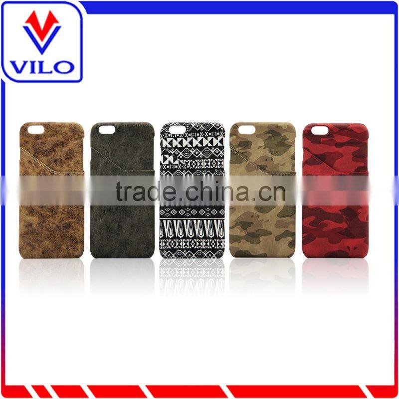 Stylish microfiber interior canvas back cover with card holder