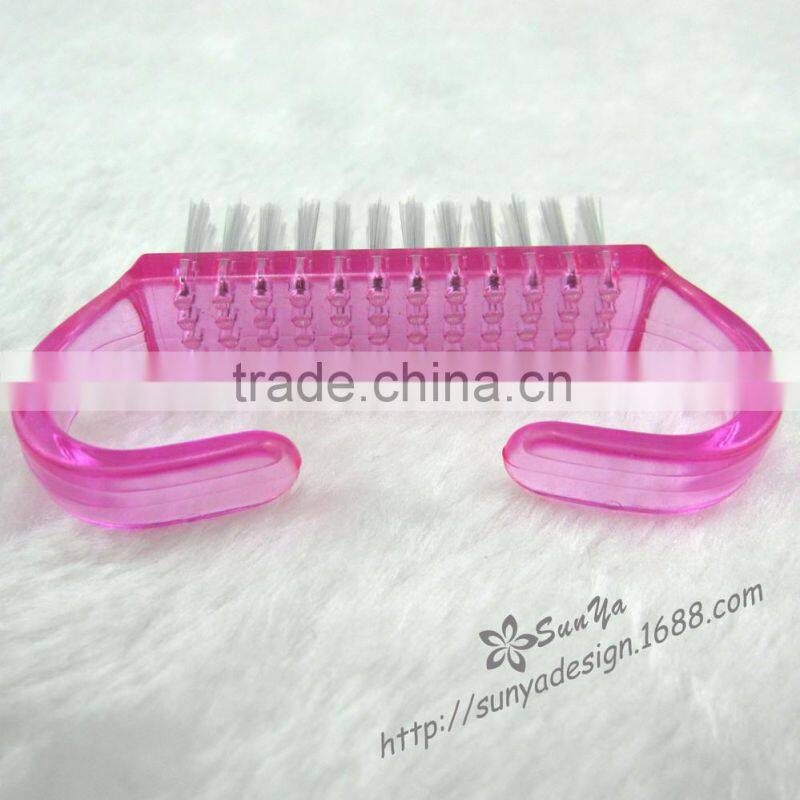 Small size crystal nail cleaning brush set