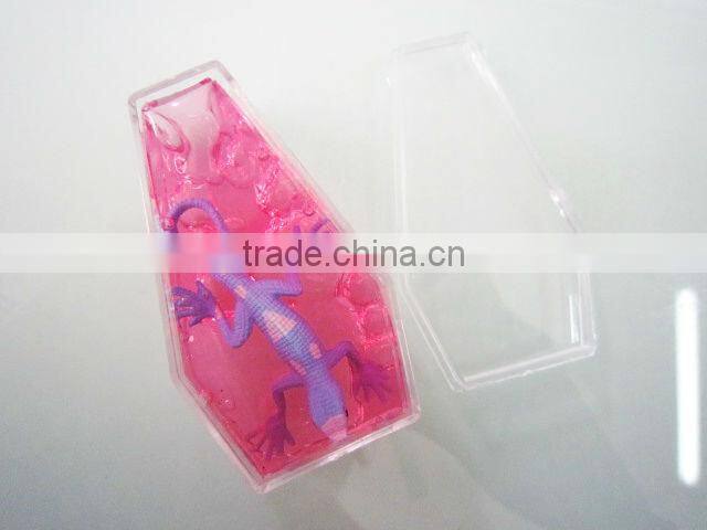Factory supplier wholesale Crystal Coffin putty with dinosaur frog spider lizard alien 24pcs/box a variety of colors