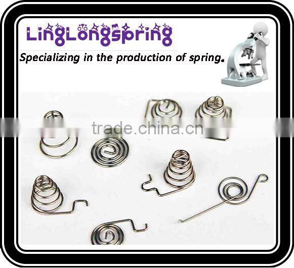 Factory made battery spring connector