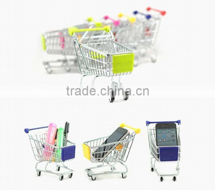 mini shopping cart trolley supermarket shopping cart model metal crafts shopping cart