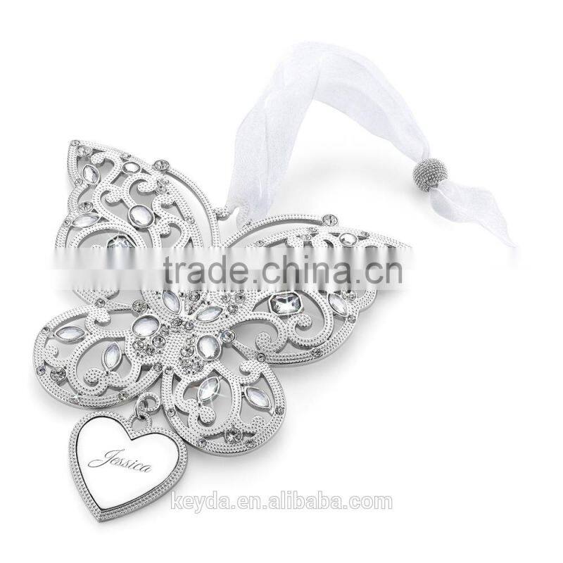 keyda 2015 Metal Butterfly Christmas ornaments