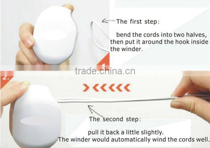 plastic cord winder for iphone earphone and usb cable