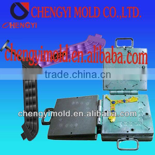 PVC strap upper for slipper shoe mold