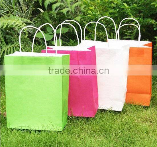 synthetic colorful paper bag