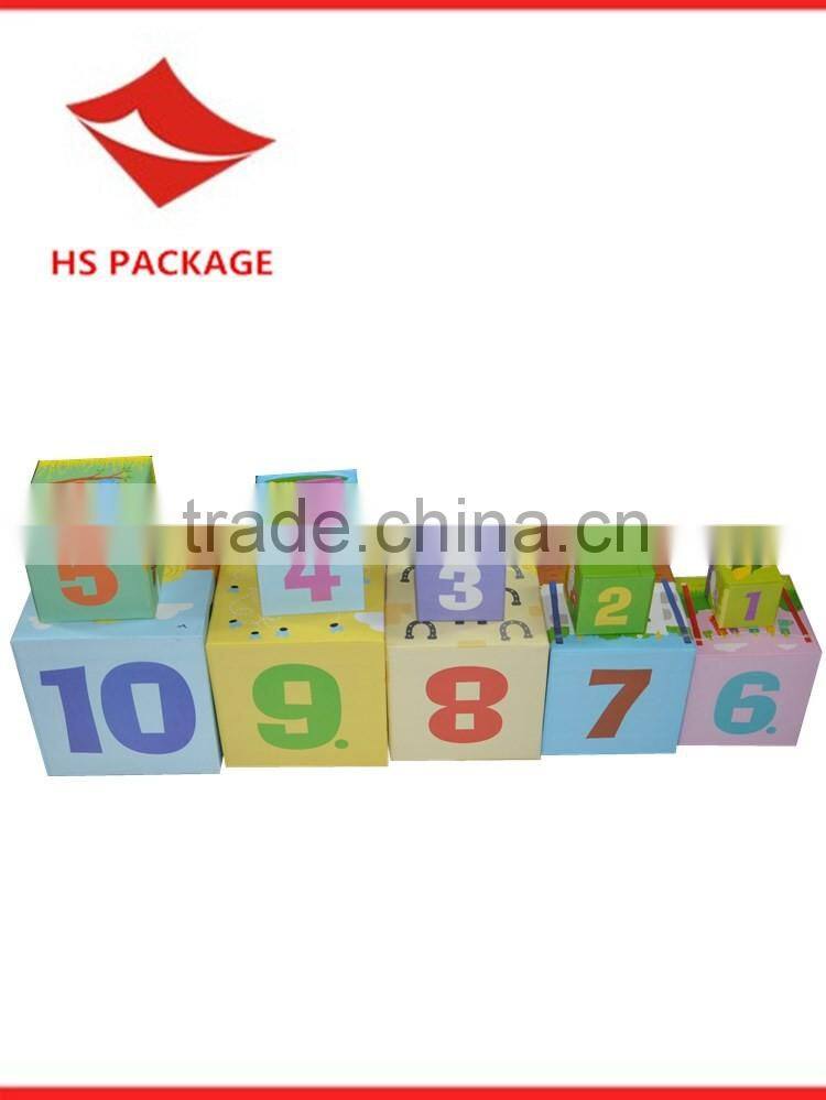 paper nesting boxes children toys