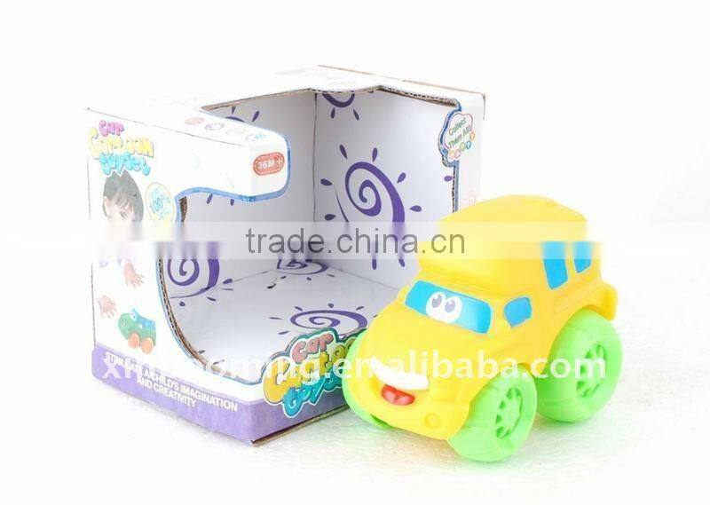 Promotional Gift Kids Rubber Cartoon Car Toys