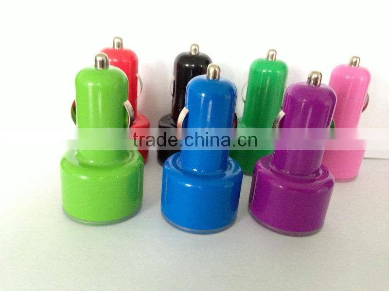 Blue LED Electric Car Charger For Iphone5 / Ipad/ Samsung Galaxy