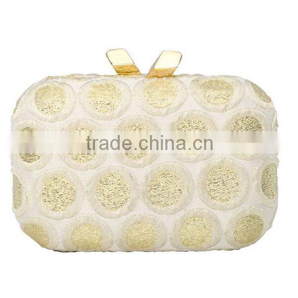 New gold lock evening bags for woman 2017 EV1138