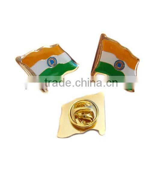 National Flag Badge Pin Badge Country Flag Lapel Pin Enamel Friendship Flag Pin with Epoxy
