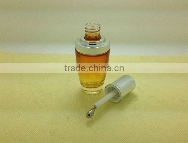 high quality printed glass cosmetic essential oil bottle, essential oil bottle with cap, essential oil bottle with cap