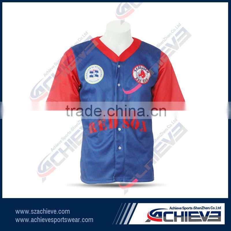 oem service customized mens baseball top