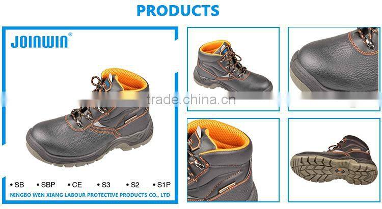 Anti-Puncture Slip Top Smooth Leather toe cap Safety Shoes