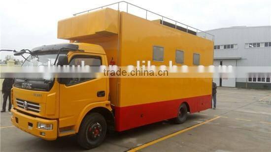 Fast food truck with cook equipment