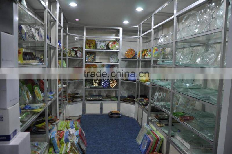 28cm glass cake stand and dome