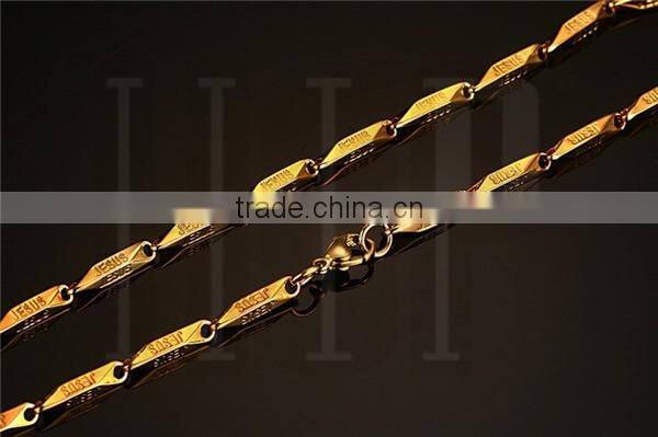 Fashion top sale stainless steel gold waterdrop link chain