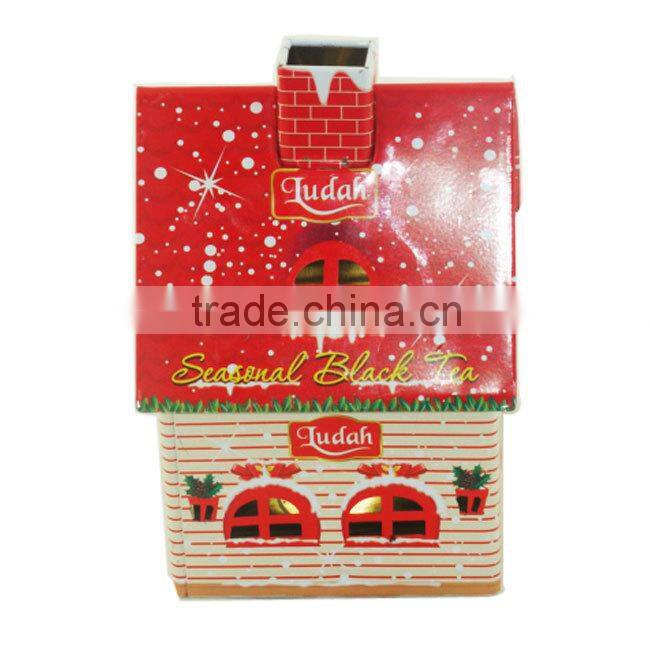 House shape fancy sweet tin boxes gift
