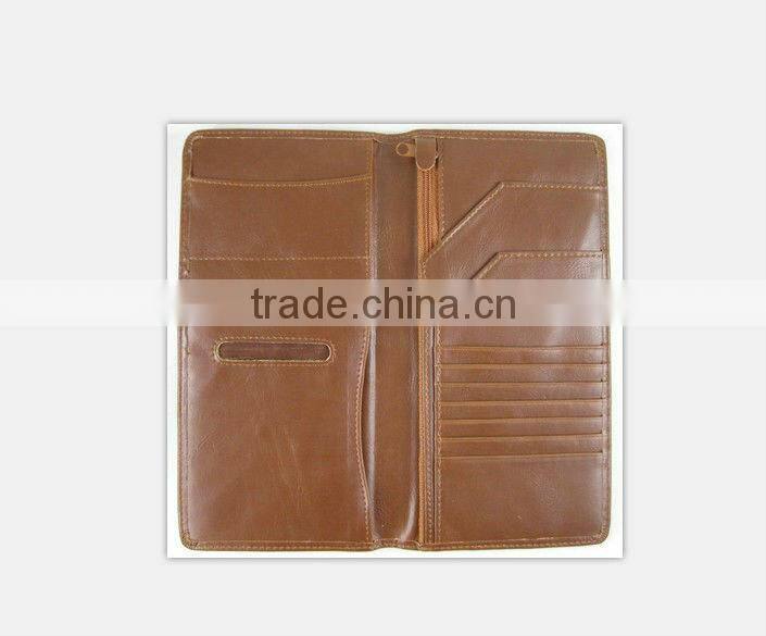 fashional high quality cow Leather passport holder/leather name card holder/leather cheque holder