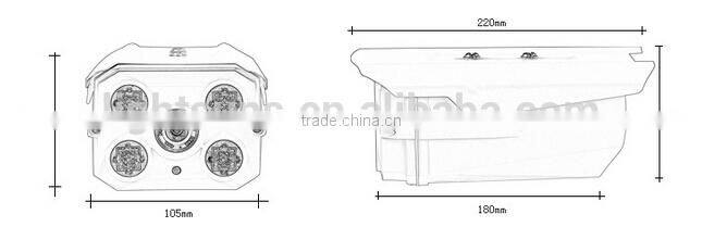 Factory Direct Rectangle 960P 1.3Mega Pixel Coaxial AHD IR Weatherproof CCTV Camera
