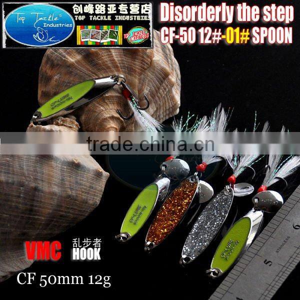 spoon fishing 50mm 12g Spoon Disorderly fishing lure spoon