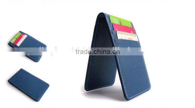 Promotional waterproof card case Credit Card Holder with logo debossed