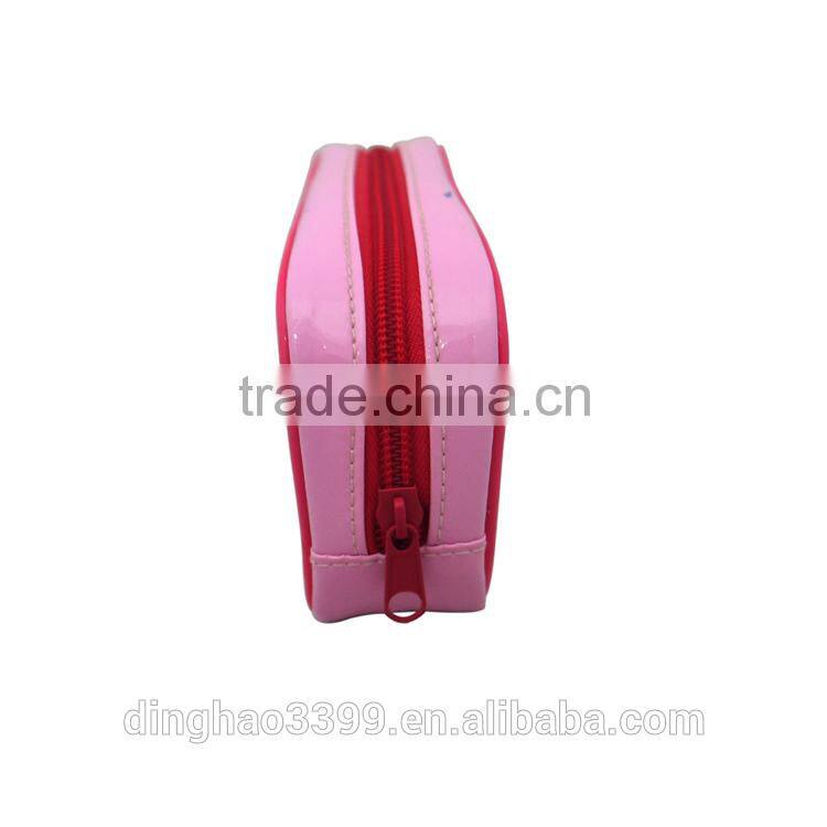 kawaii novelty PVC leather pencil case coin bags for students office school stationery storage bags supplies