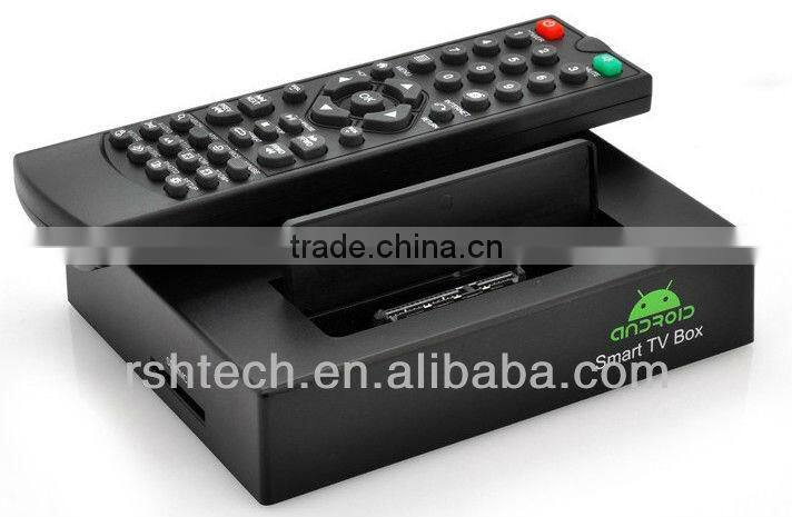 Android 4.2 tv box full HD media player 1080p support VGA dual core advestising media player hard disk media player with display