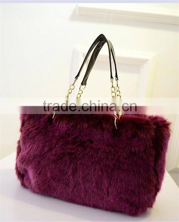 Women Handbags High Quality winter fur handbag, women bags, ladies handbags