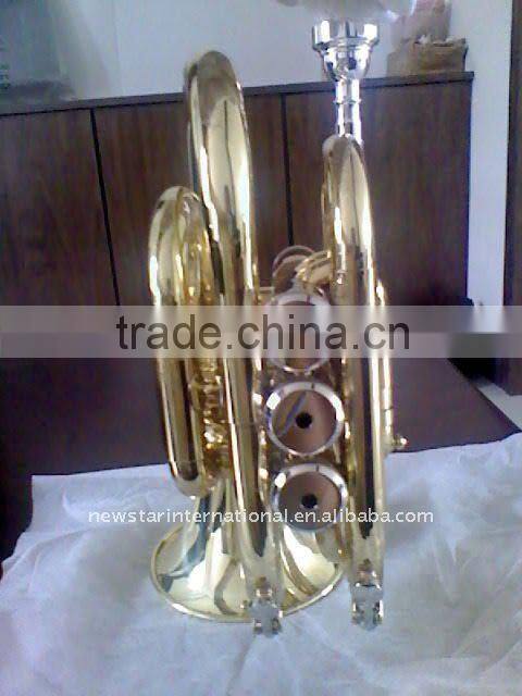 brass instrument Gold lacquer Pocket trumpet