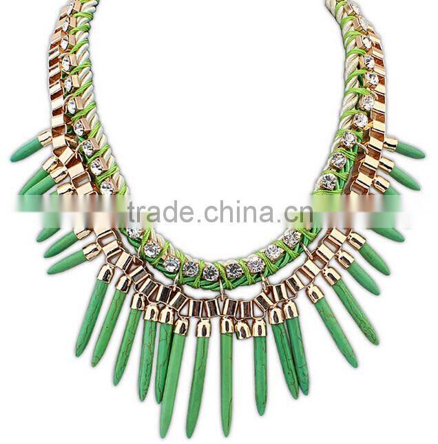 Factory Latest Design Luxury Rhinestone Necklace for Women
