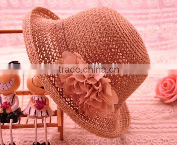 New product environmental ladies straw cloche hats