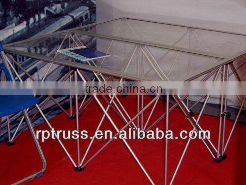 aluminum frame clear plexiglass cover stage
