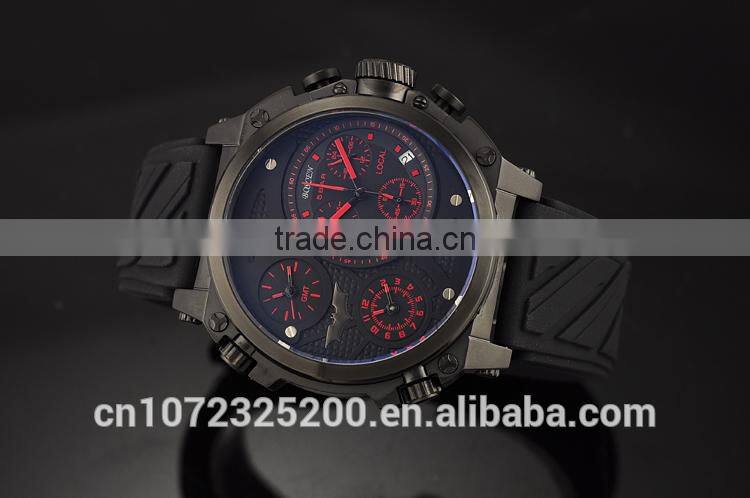 Sport Watch with factory direct prices Man Fashion Wrist Men with Date Stainless Steel Case Rubber Band BOSCEN Watch CHINA Made