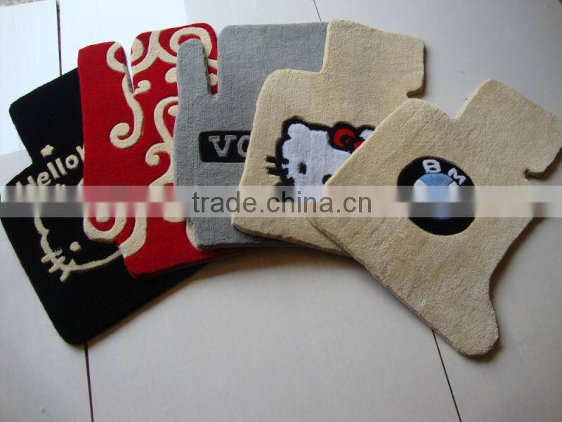 New smart design fashion royal good quality wool car floor mat