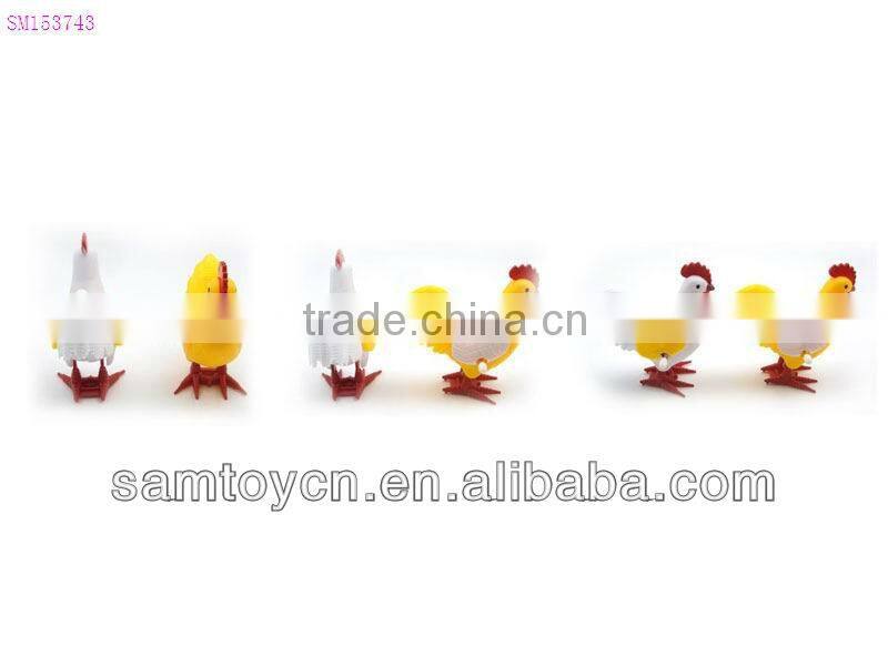Plastic wind up animals toy,cock toys