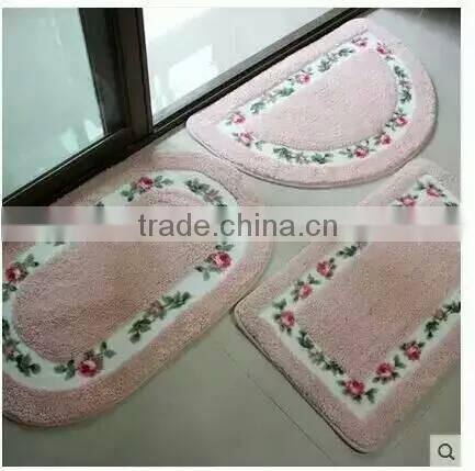 microfiber polyester acylic 100% environmental protection long pile home use TPR backing doormats