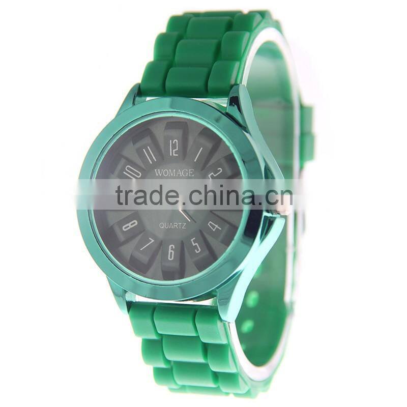 Colorful Silicone Jelly Gel Sport Wrist Watch, Chic Unisex Sports Wrist Watches Wholesale