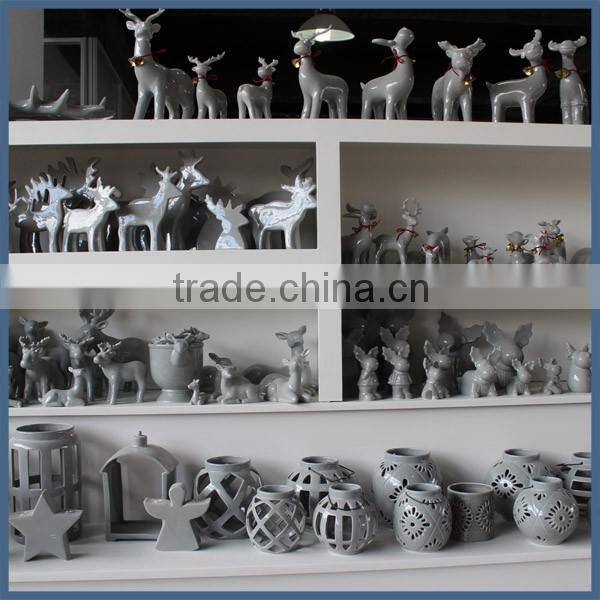 Festive & Party Supplies ceramic santa reindeer for Christmas decorating