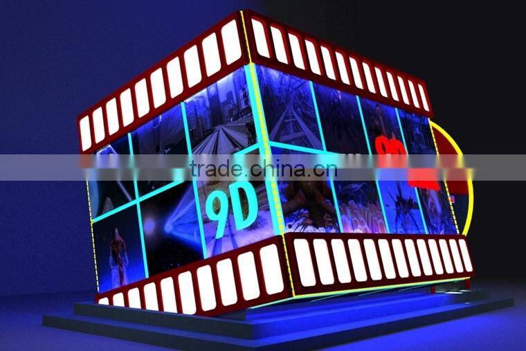 2014 new design 9d cinema cabin with Hydraulic motion simulator platform 9d cinema system equipment