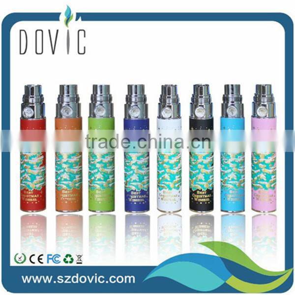 2014 best quality colorful pattern christmas ego battery