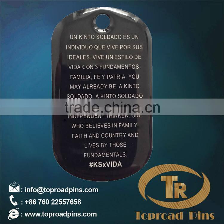 21th century hot sale shape printing custom dog tag with chain