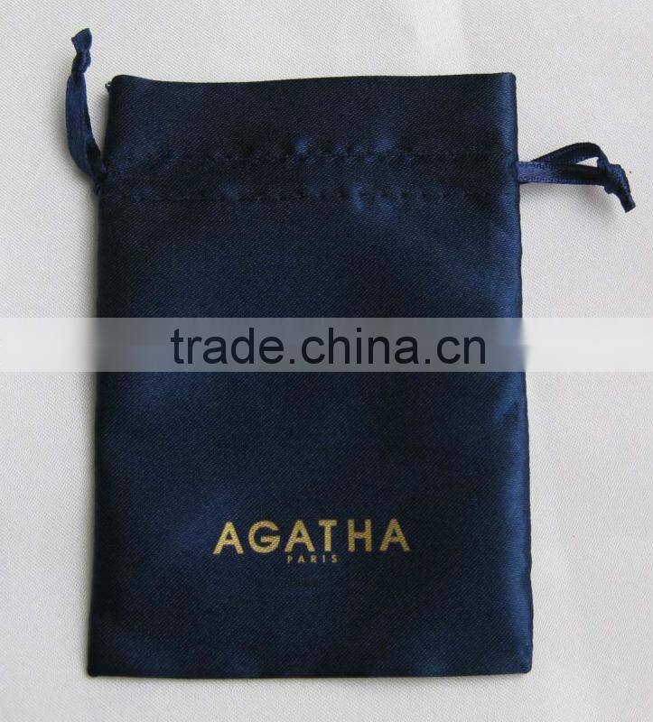 small satin jewelry drawstring pouch bags