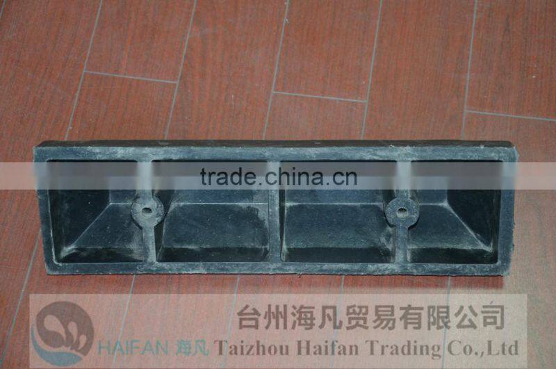 rubber wheel stopper/car rubber wheel parking stoppers/Parking Equipment-black rubber car wheel stopper