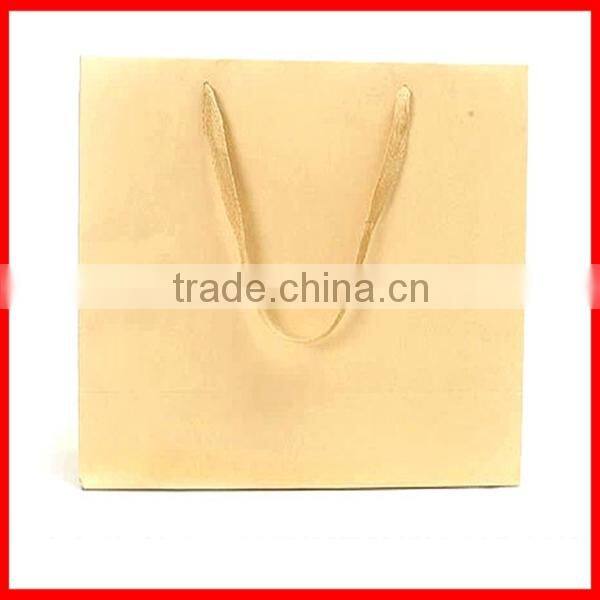 2014 New Fashion High Quality Light Brown Kraft Paper Shipping Bag Wholesale