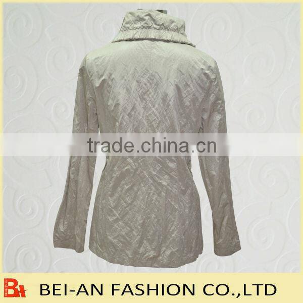 fashion women jacket in memory fabric