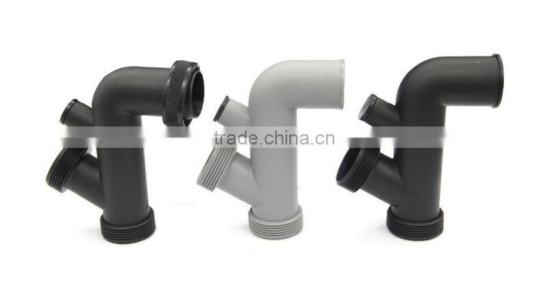 G1-1/2" Plastic three way elbow connector for food disposer