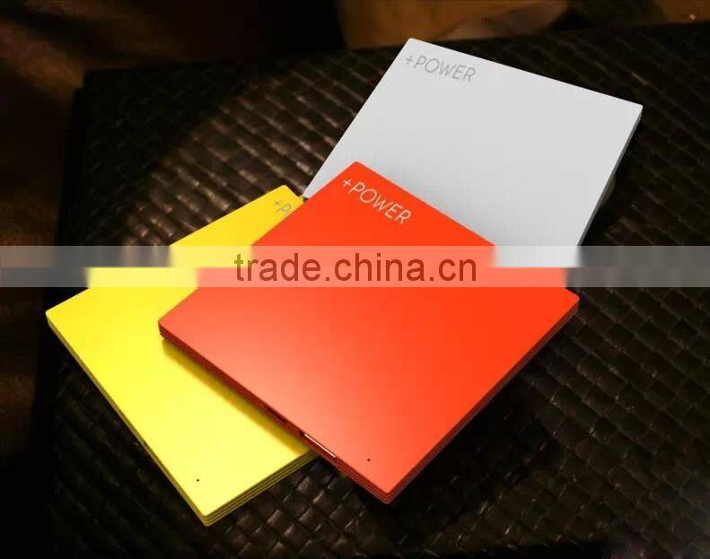 factory supply square shape design polymer battery portable power bank charger